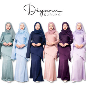Kurung Diyana dewasa (XXS-4XL)