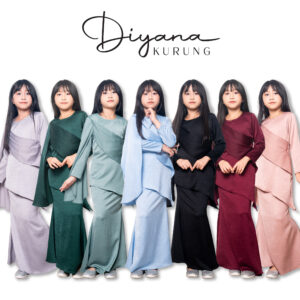 Kurung Diyana budak (10y-12y)