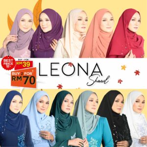 Tudung Leona (2 for RM70)