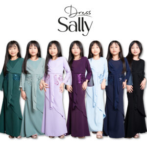 Dress Sally budak (1y-8y)
