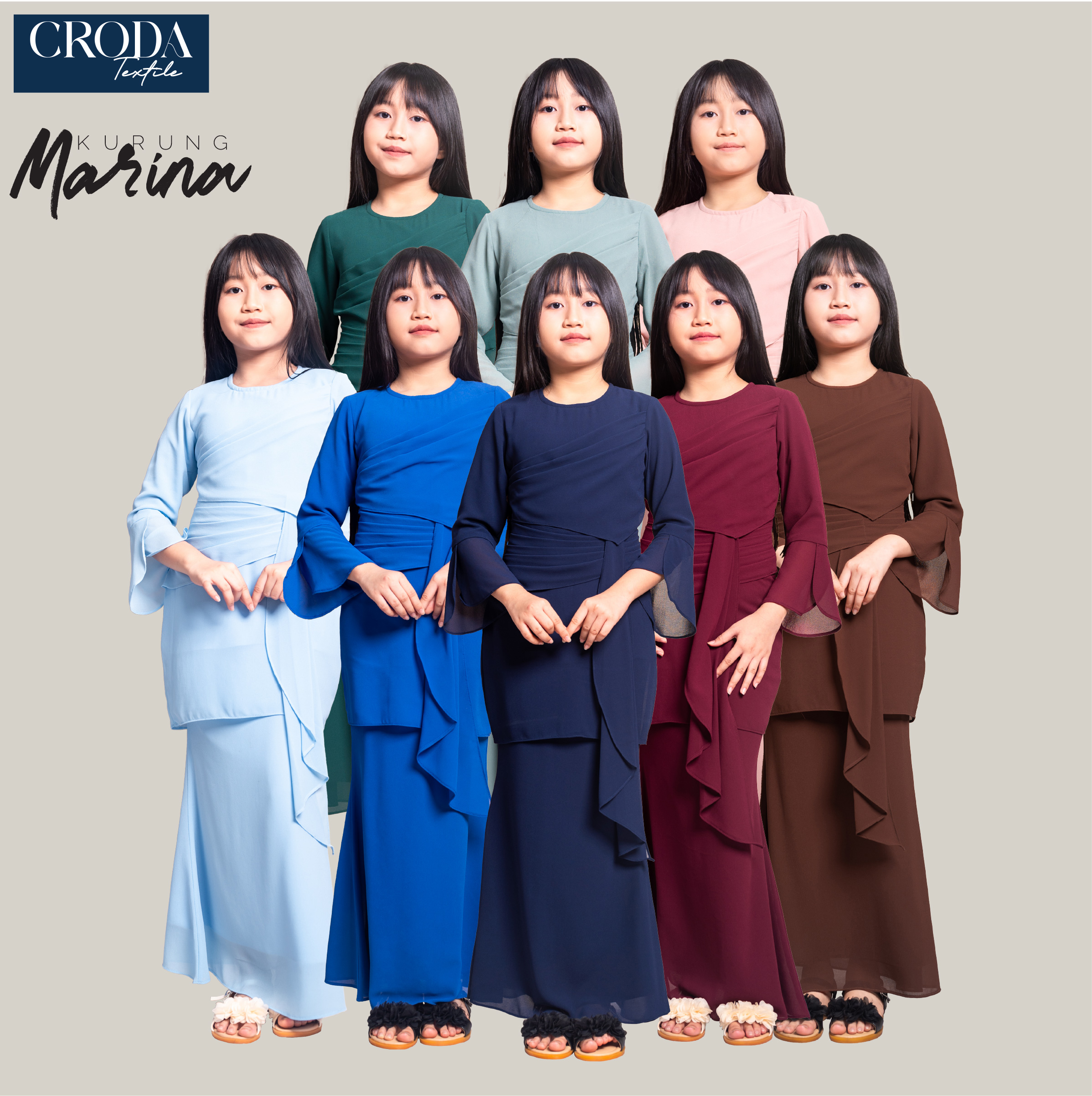 Kurung Marina budak (10y~12y)