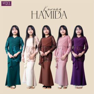 Kurung Hamida size budak (10y-12y)