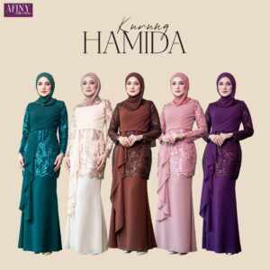 Kurung Hamida size Dewasa (XS-4XL)