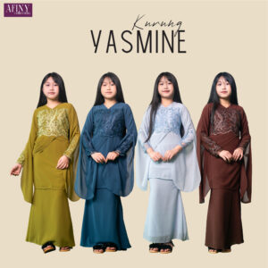 Kurung Yasmine size Budak/Kids (2y-8y)