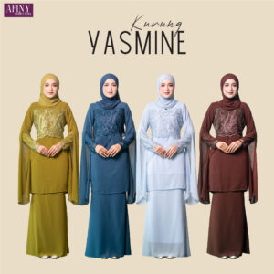 Kurung Yasmine size Dewasa (XS-4XL）